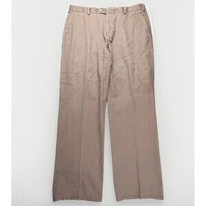 Peter Millar Mens 38x30 Pima Cotton Brown‎ Classic Chino Pants